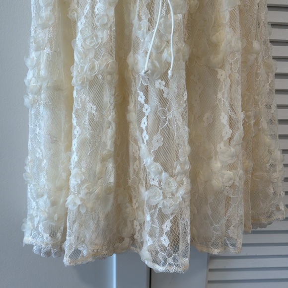 Yellow lace mini dress For Love & Lemons NWT - Picture 9 of 11